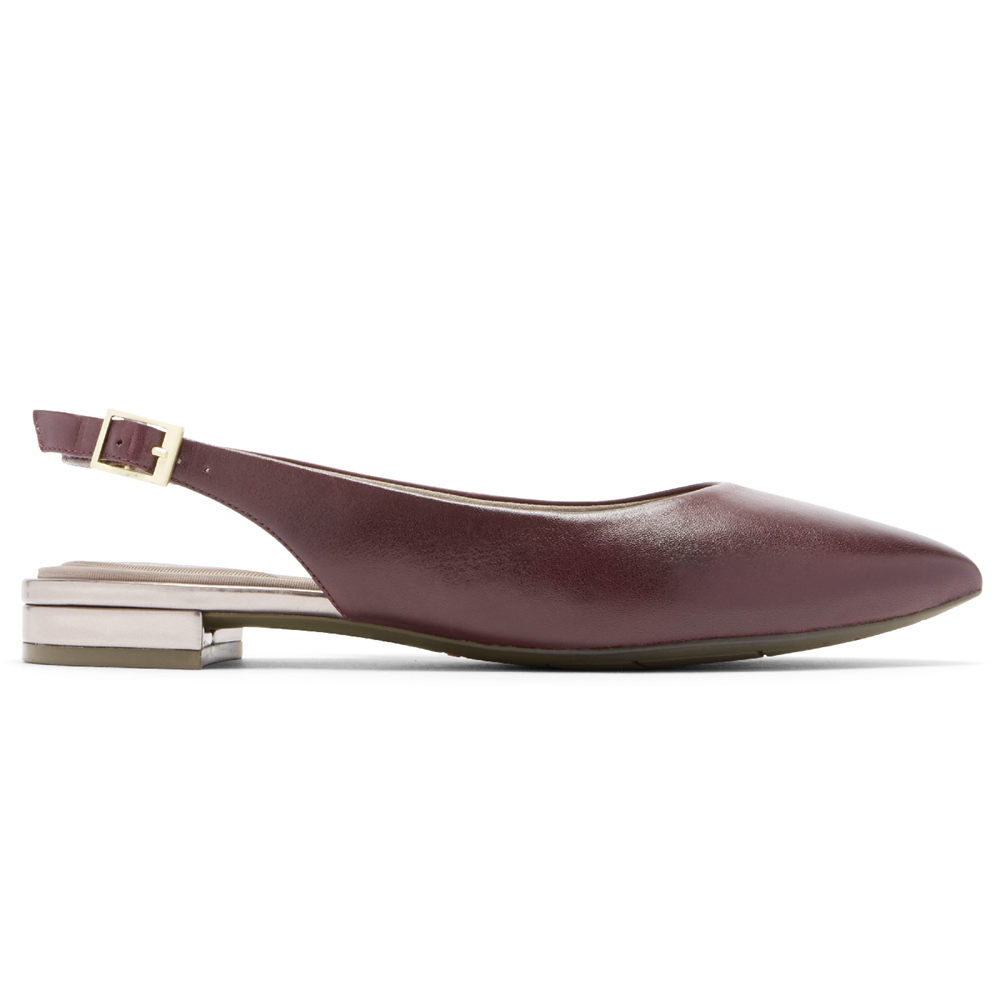 Rockport Womens Total Motion Adelyn - Slingback Burgundy - IPV829437